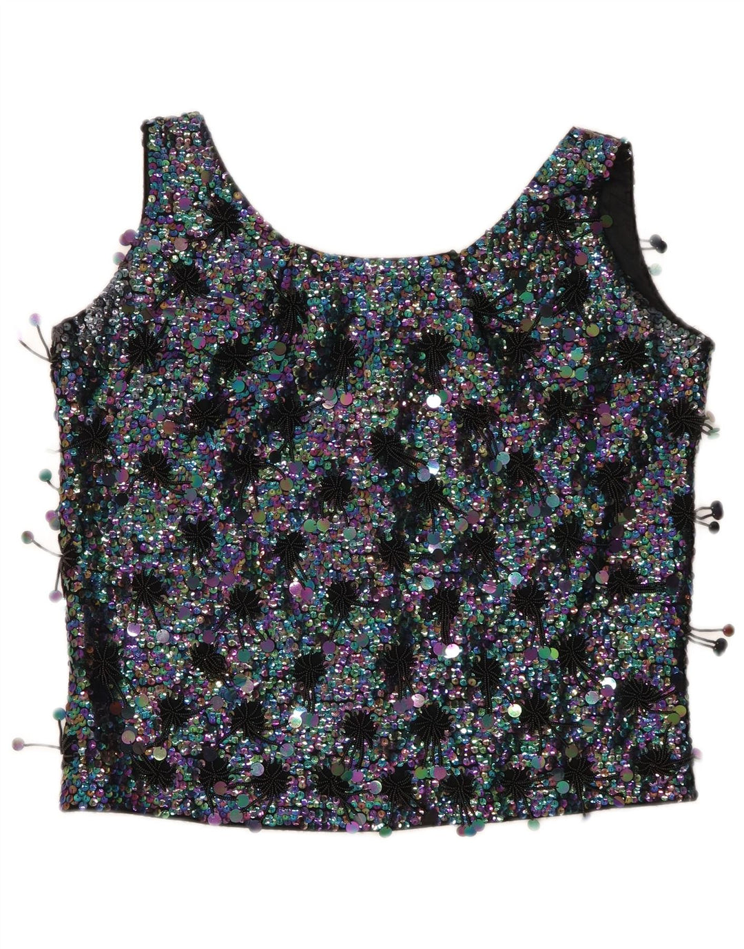 Blusa feminina sem mangas MA CHERIE Top IT 42 bloco de cor preto médio