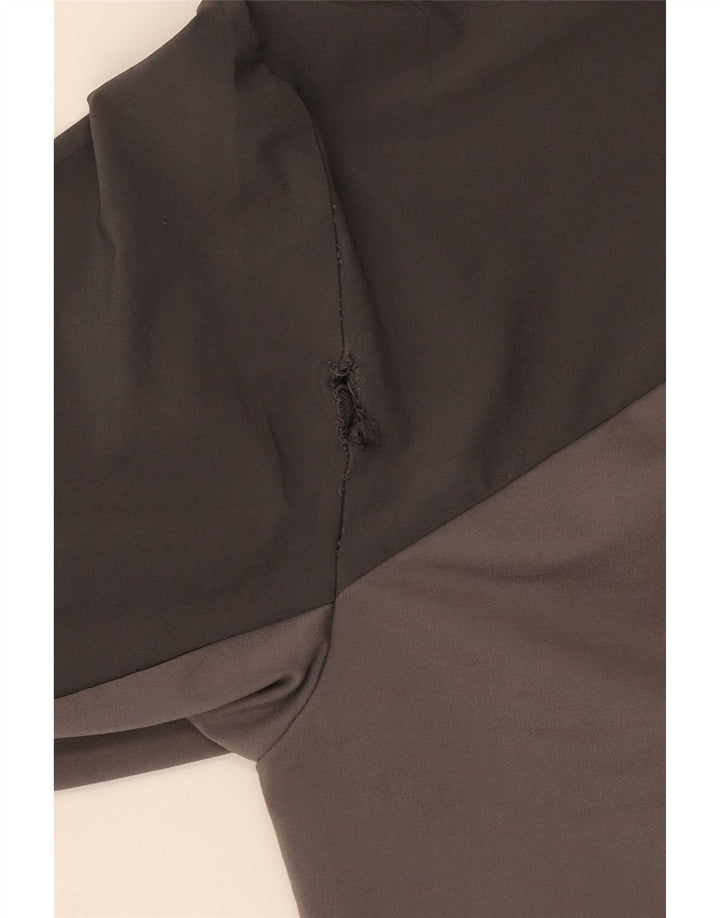 Jaqueta masculina com capuz The North Face com capuz e bloco colorido cinza pequeno
