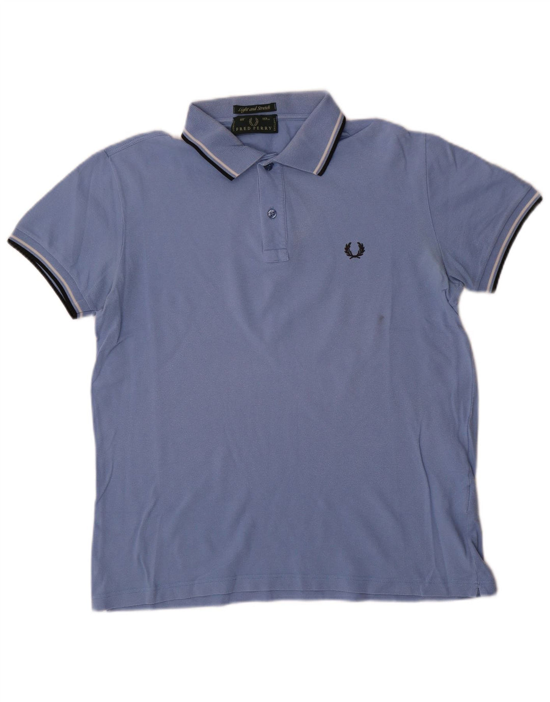 Camisa polo masculina leve e elástica Fred Perry grande azul