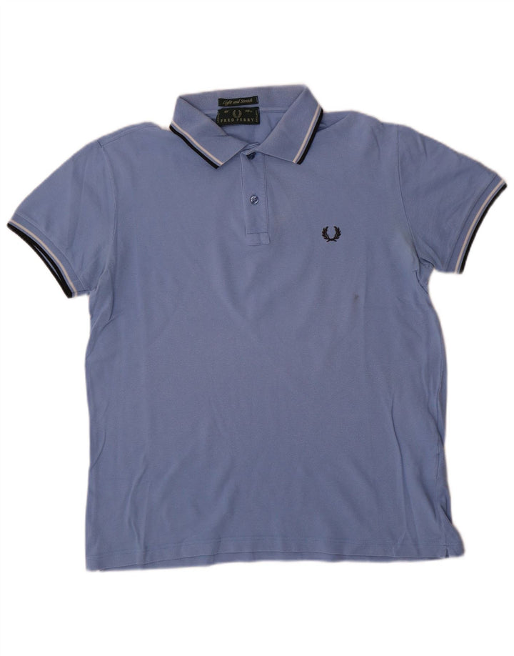 Camisa polo masculina leve e elástica Fred Perry grande azul