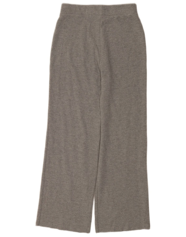 Calça de treino feminina Zara UK 10 poliéster cinza pequeno
