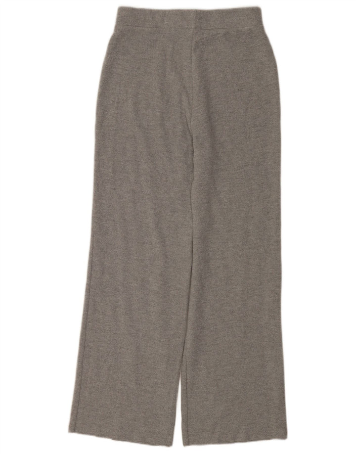Calça de treino feminina Zara UK 10 poliéster cinza pequeno