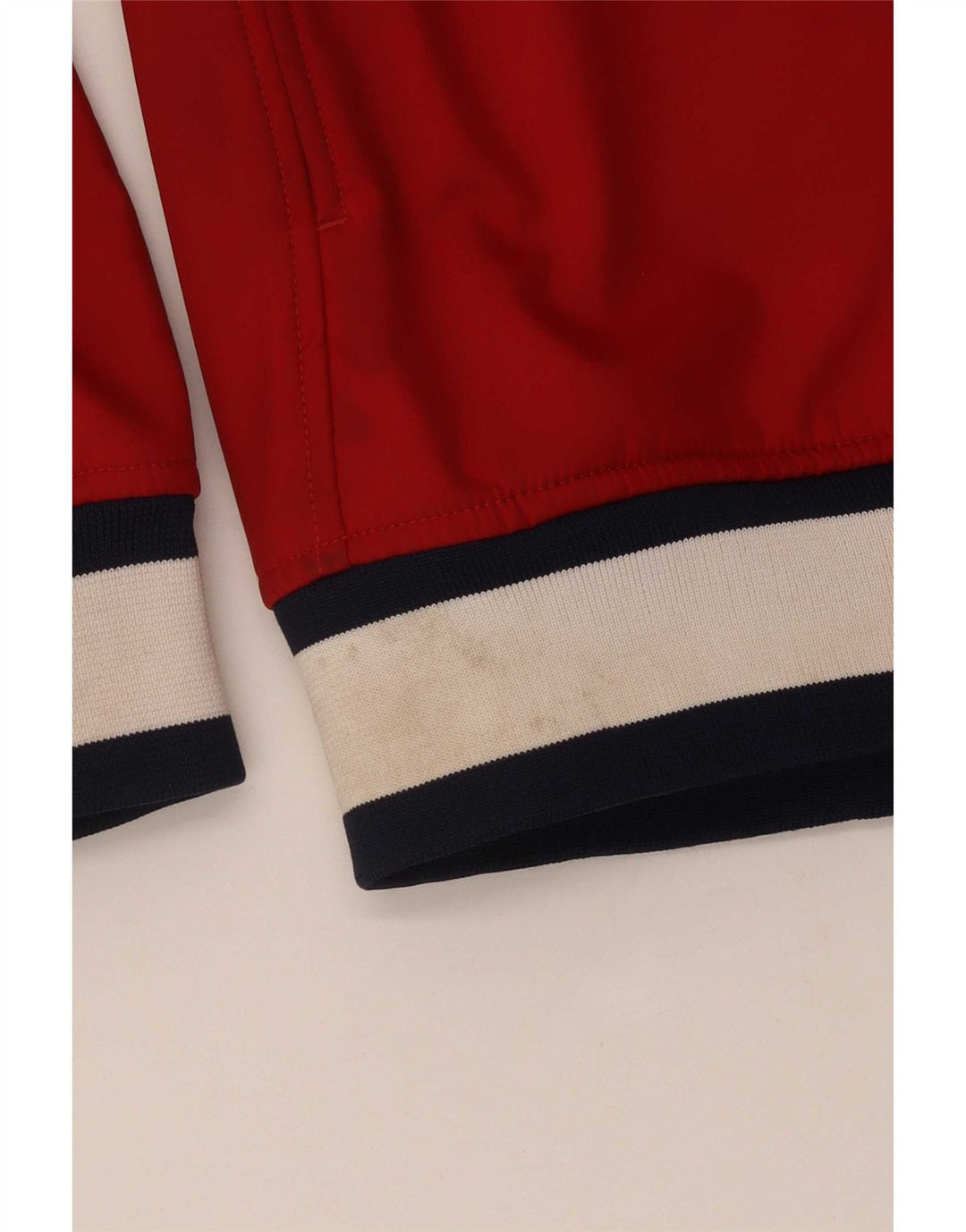 Kappa Mens Graphic Tracksuit Top Jacket Médio Vermelho Colorblock Poliéster
