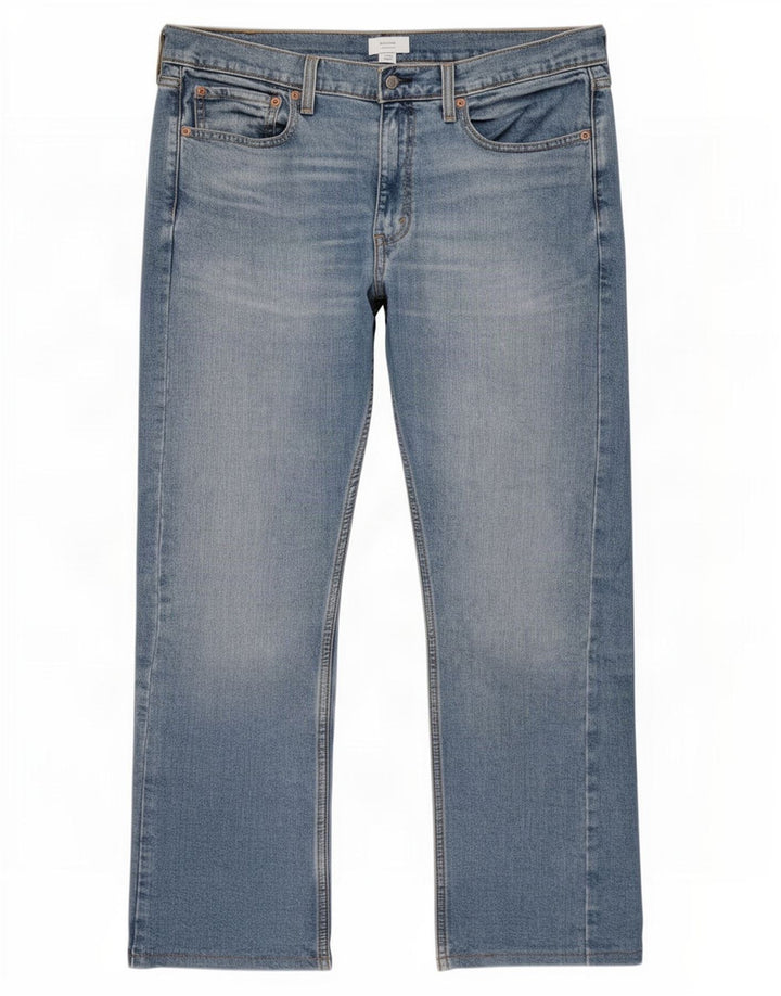 Calça jeans masculina Levi's 513 Slim Straight W34 L32 azul algodão