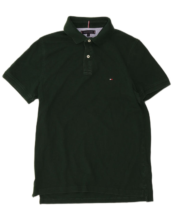 Camisa polo masculina Tommy Hilfiger Slim Fit grande algodão verde
