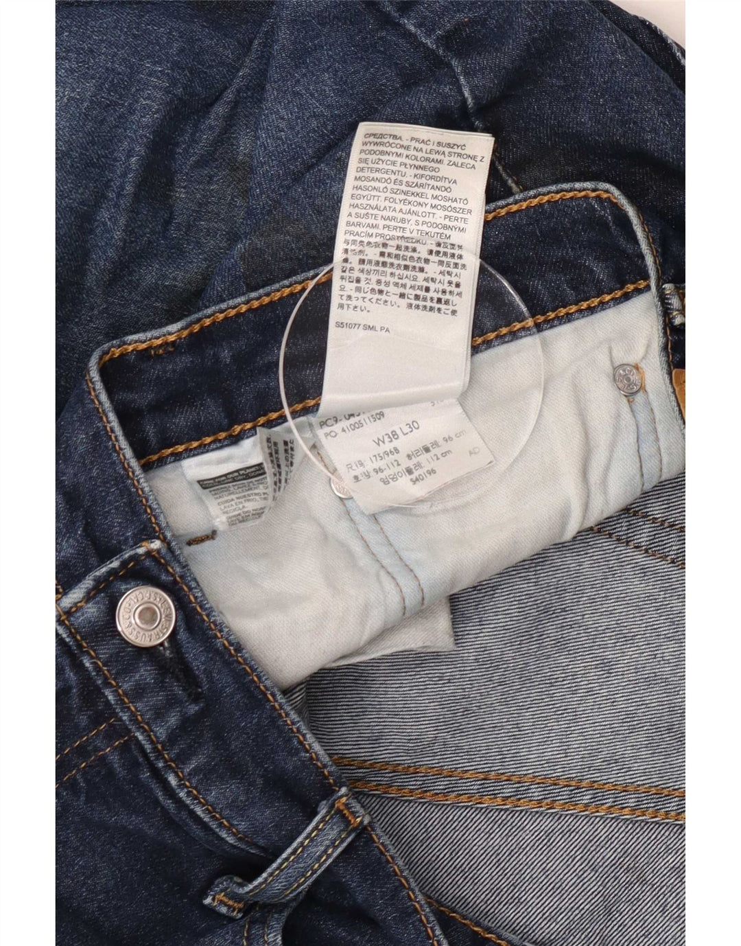 Calça Jeans Levis 511 Slim Masculina W38 L30 Azul Algodão