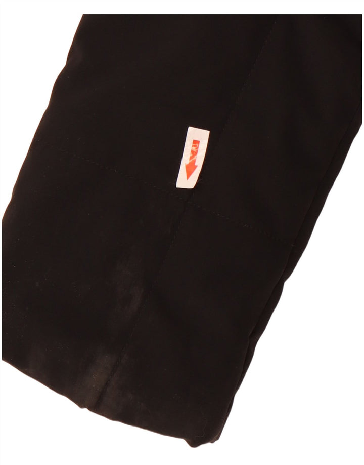 Casaco acolchoado com capuz feminino Adidas UK 8 pequeno poliéster preto