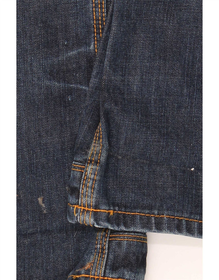 Superdry Mens Cargo Bootcut Jeans W27 L32 Azul Marinho Algodão