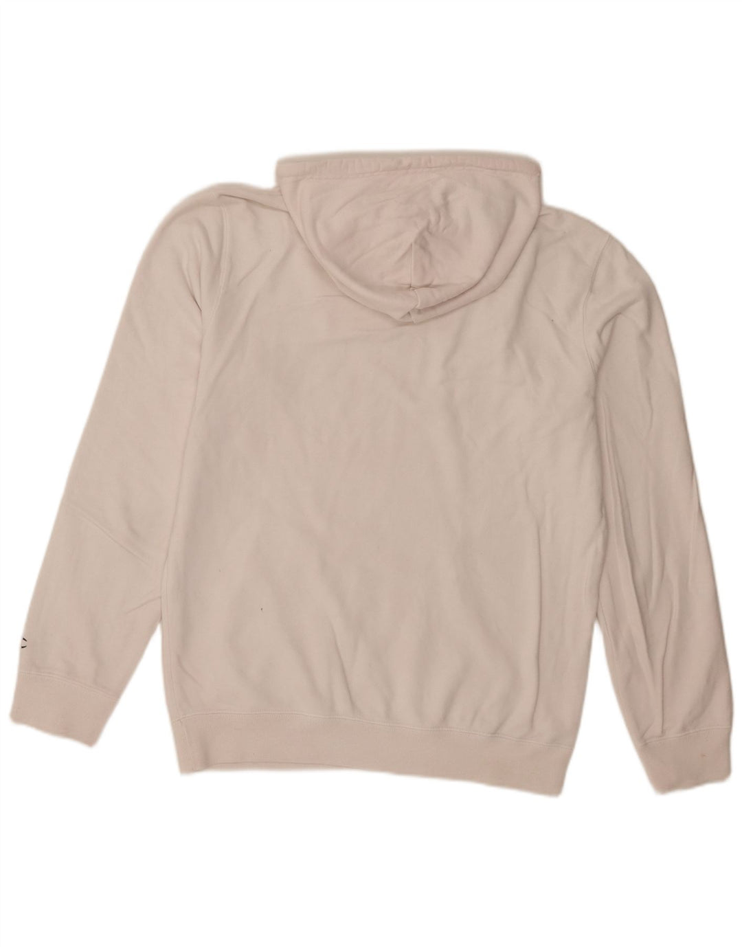 Jumper com capuz gráfico masculino Champion médio algodão branco