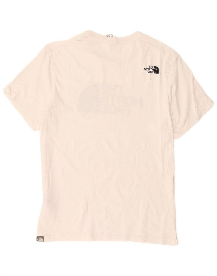 Camiseta gráfica masculina The North Face Top médio algodão branco