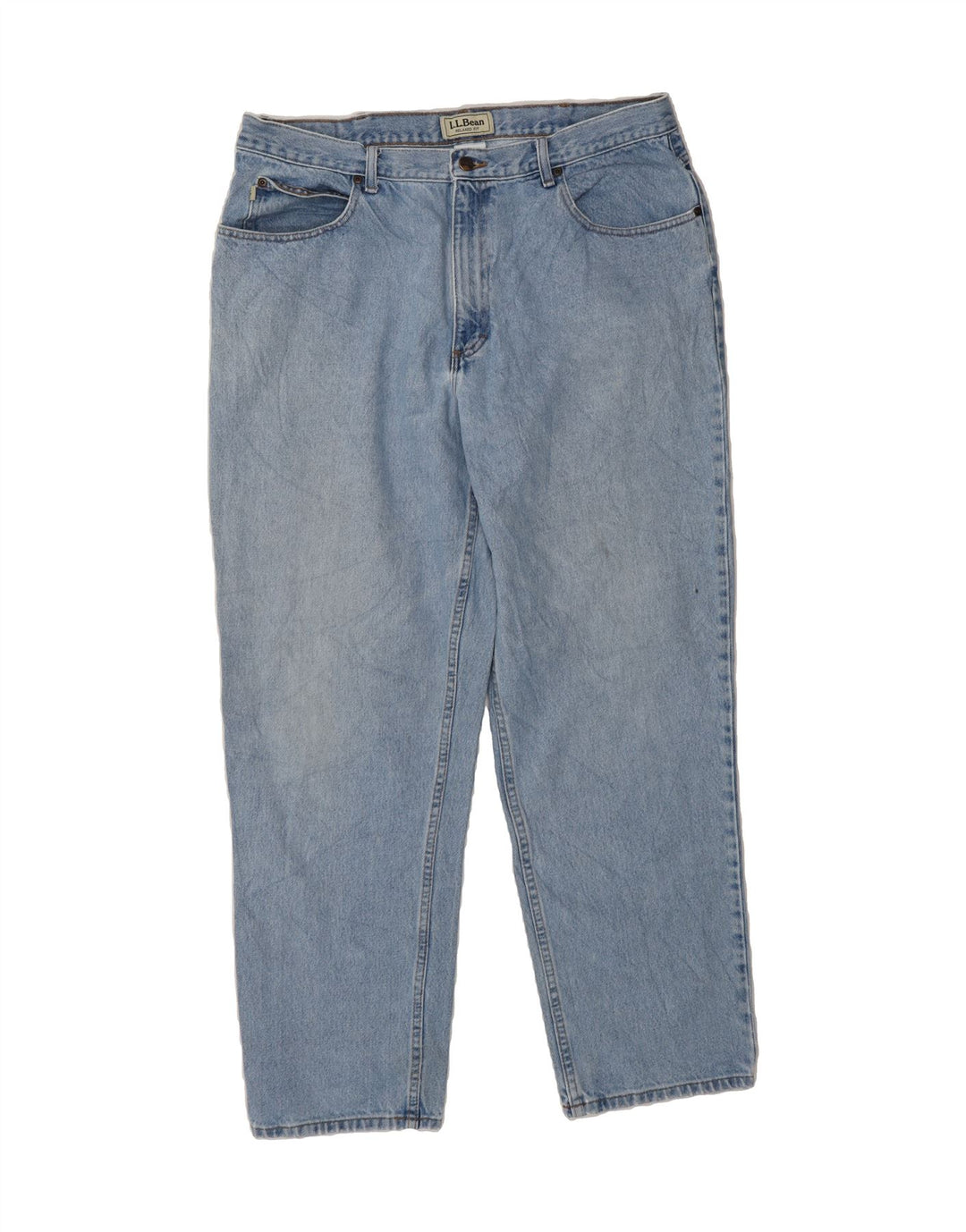 L.L.BEAN Mens Relaxed Fit Tapered Jeans W38 L32 Blue Cotton Vintage L.L.Bean and Second-Hand L.L.Bean from Messina Hembry 
