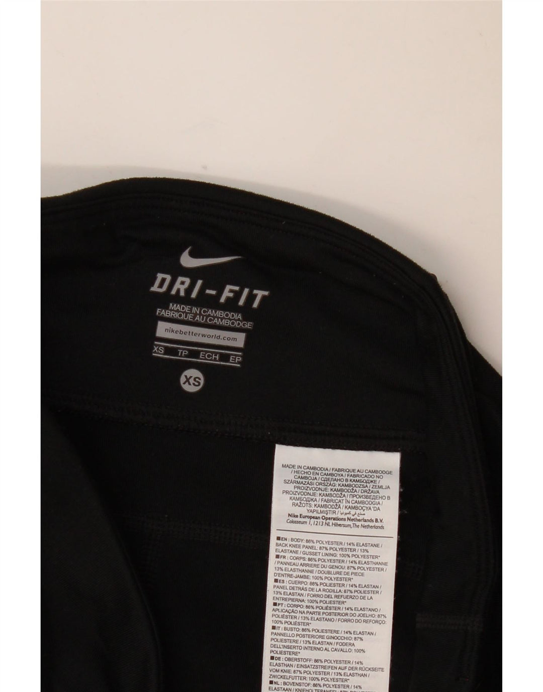 Leggings Nike Dri Fit Feminina UK 6 XS Preto Poliéster