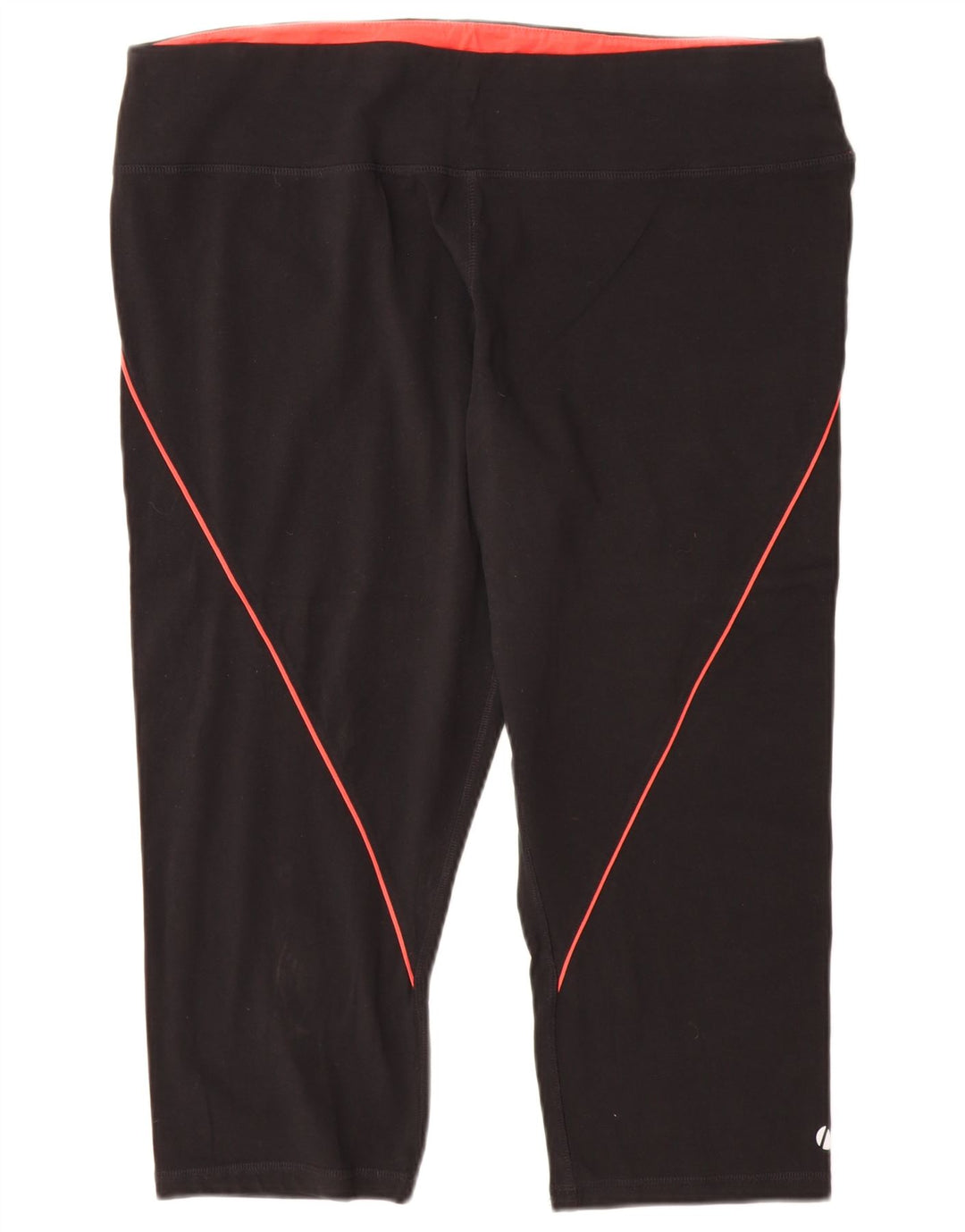 Leggings capri femininas Marks & Spencer Reino Unido 22 3XL algodão preto