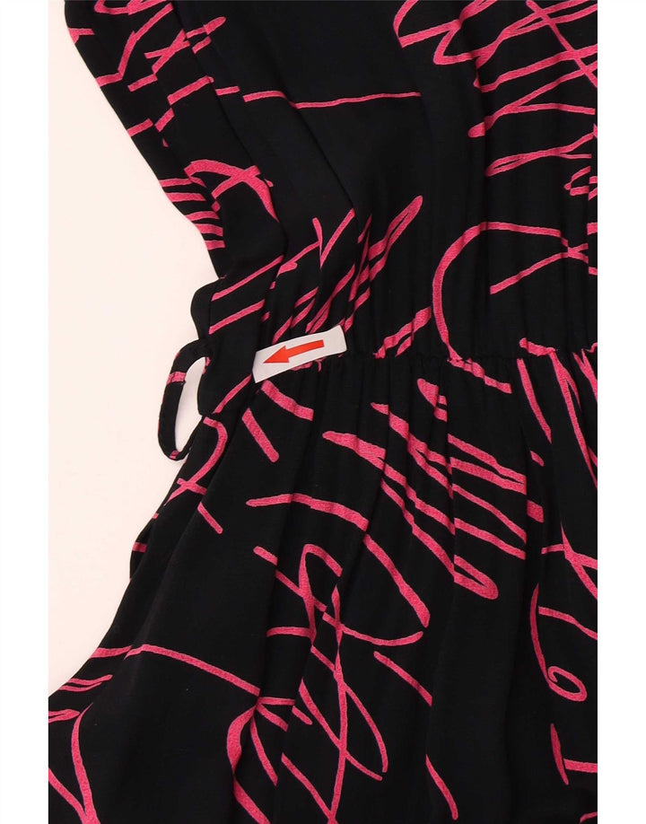 Yessica Vestido feminino By C&A Abstract Pattern Maxi EU 40 Médio Preto