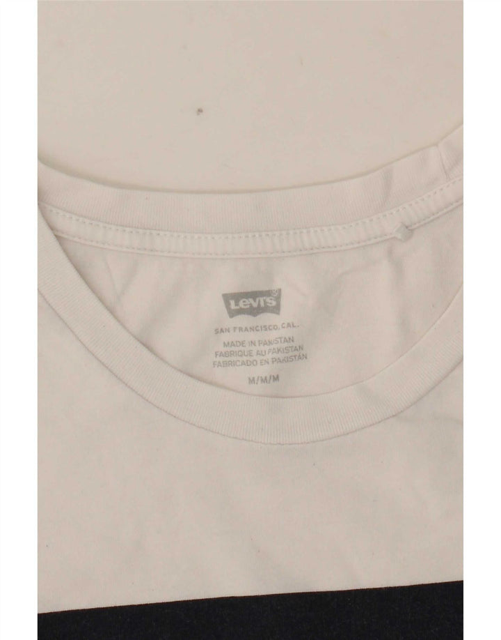 Camiseta feminina gráfica Levi's UK 14 médio branco