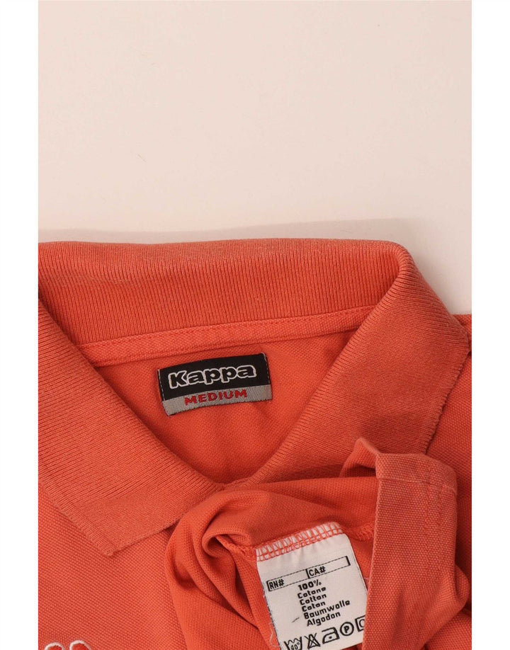 Camisa polo masculina Kappa médio algodão laranja