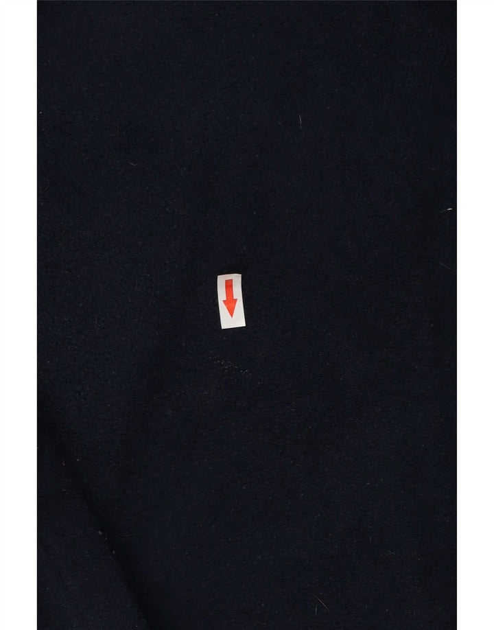 Suéter de lã masculino Kappa com zíper e gola média azul marinho poliéster