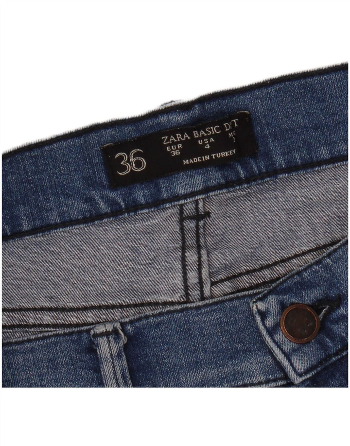 Shorts jeans feminino ZARA EU 36 XS W26 azul