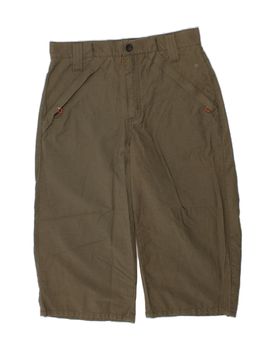 LEE Womens Graphic Bermuda Shorts Medium W28 Khaki Cotton Vintage Lee and Second-Hand Lee from Messina Hembry 
