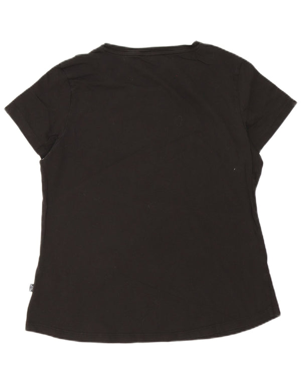 Camiseta feminina Puma Graphic UK 16 grande algodão preto