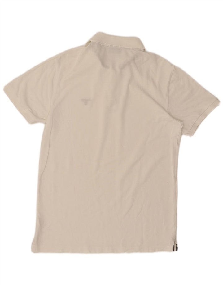 Camisa polo masculina Gant médio algodão branco