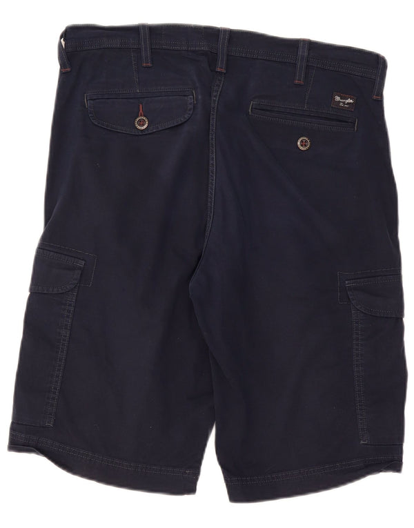 Wrangler Mens Cargo Shorts W32 Médio Algodão Azul Marinho