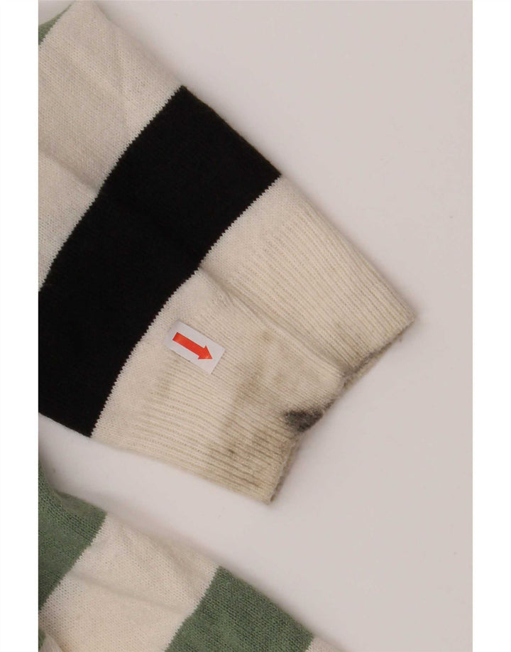 Suéter feminino Marks & Spencer com decote em V Reino Unido 16 grande multicolorido