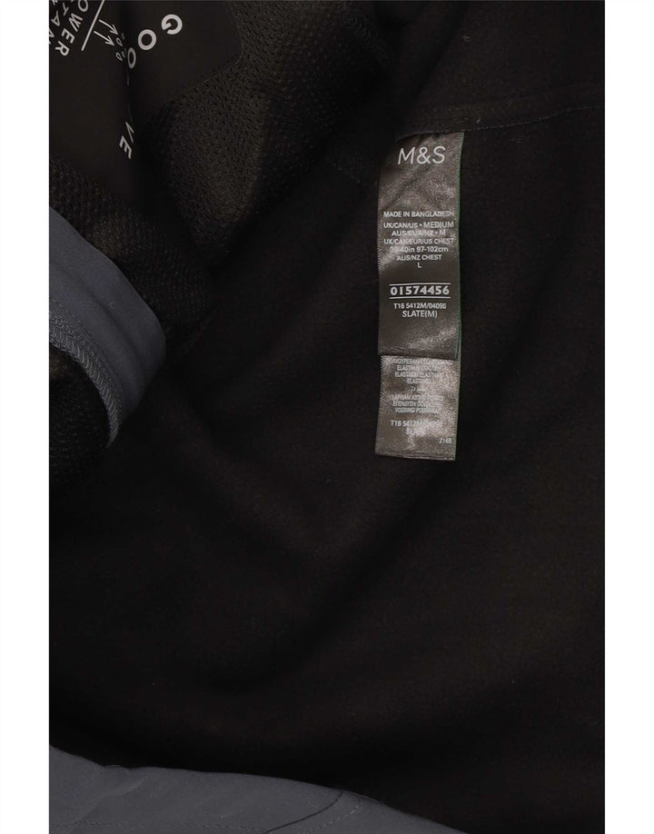 Jaqueta masculina de agasalho Marks & Spencer grande poliéster azul marinho