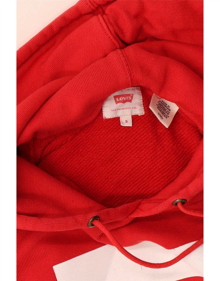 Moletom com capuz gráfico masculino Levi's pequeno algodão vermelho