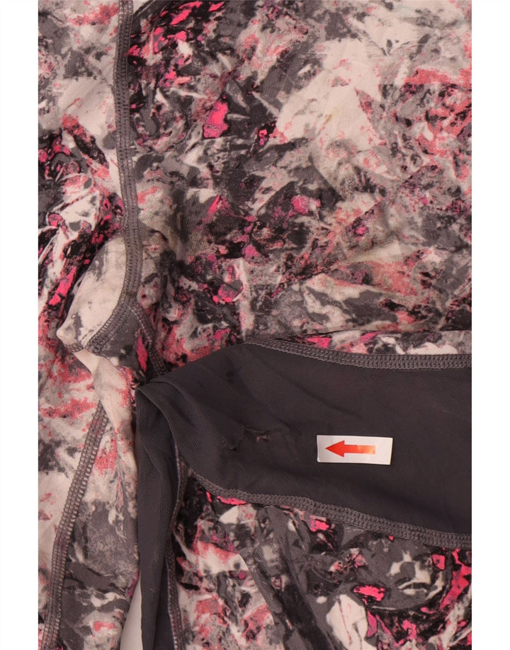 Calvin Klein Leggings Femininas com Padrão Abstrato Reino Unido 8 Pequenas Multicoloridas