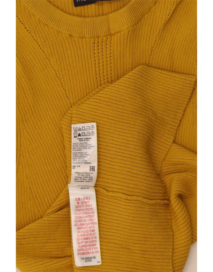 Colete feminino Marks & Spencer UK 12 viscose bege médio