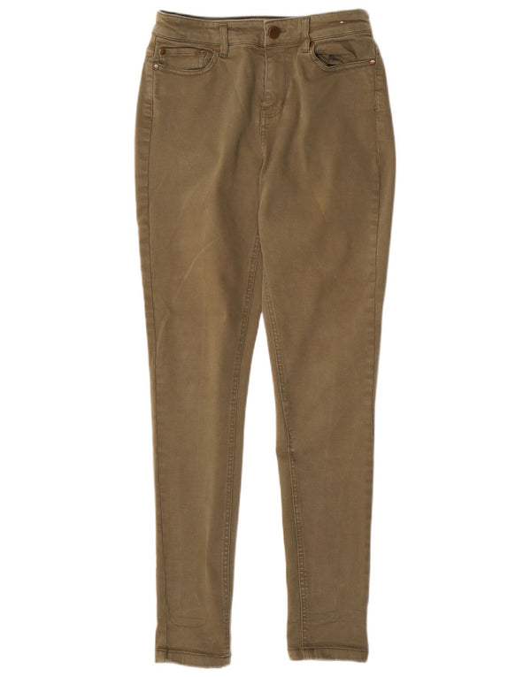 JOULES Jeans Skinny Feminino Reino Unido 10 Pequeno W28 L30 Cáqui Tencel