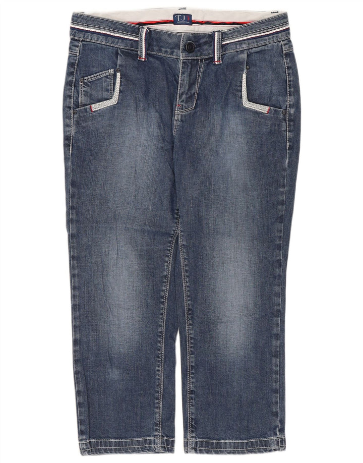 Trussardi Capri Jeans Feminino W26 L20 Azul Algodão