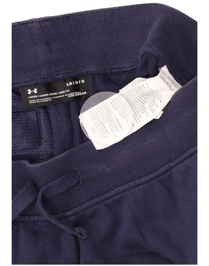 Calça de treino masculina Under Armour Cold Gear joggers grande azul marinho