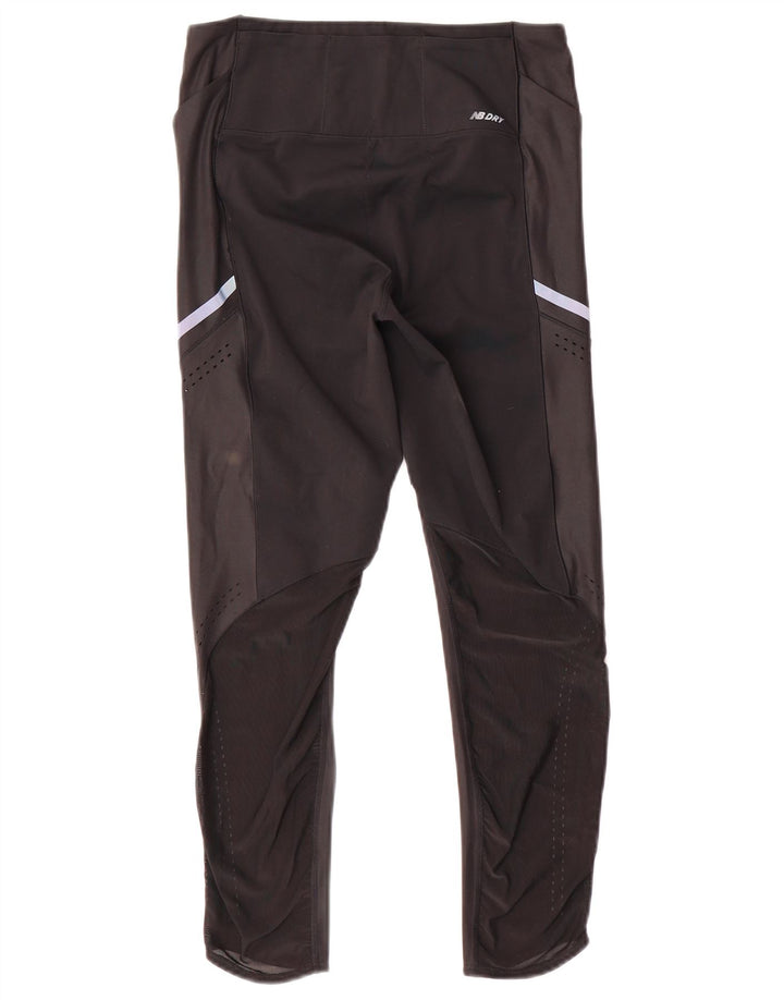 Leggings femininos New Balance UK 12 poliéster preto médio