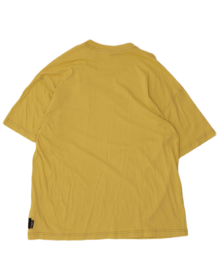 Camiseta Nike masculina gráfica top pequeno algodão amarelo
