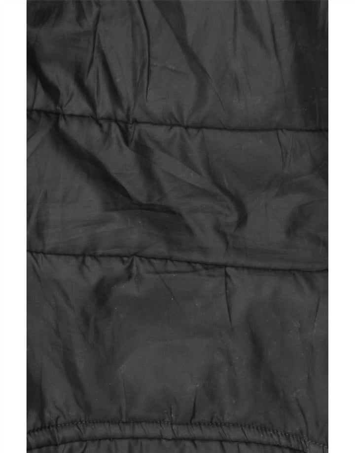 Jaqueta acolchoada com capuz masculina Weird Fish UK 38 poliéster preto médio