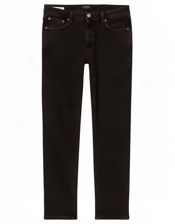 Jack & Jones Masculino GLENN Slim Jeans W33 L32 Algodão Preto