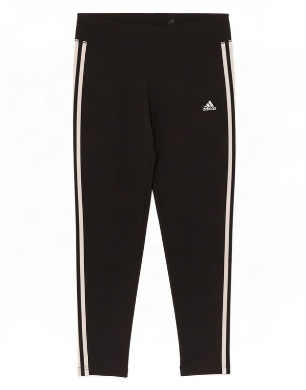 Leggings Adidas Mulher UK 16/18 Grande Poliéster Preto