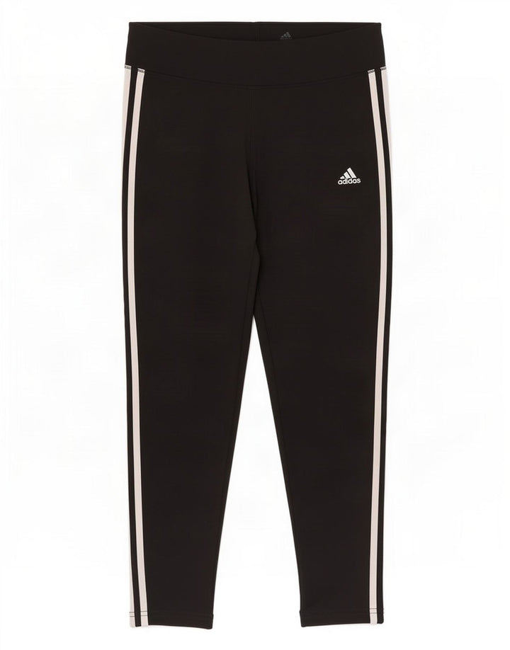 Leggings Adidas Mulher UK 16/18 Grande Poliéster Preto