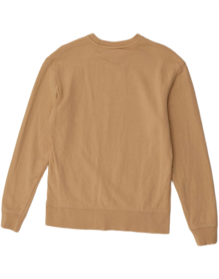 Zara Moletom Masculino Jumper Pequeno Algodão Bege