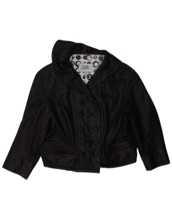 Jaqueta feminina JCC manga 3/4 com peito duplo IT 44 médio preto