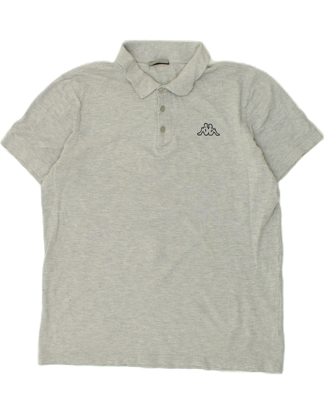 KAPPA Mens Polo Shirt Large Grey Cotton Vintage Kappa and Second-Hand Kappa from Messina Hembry 