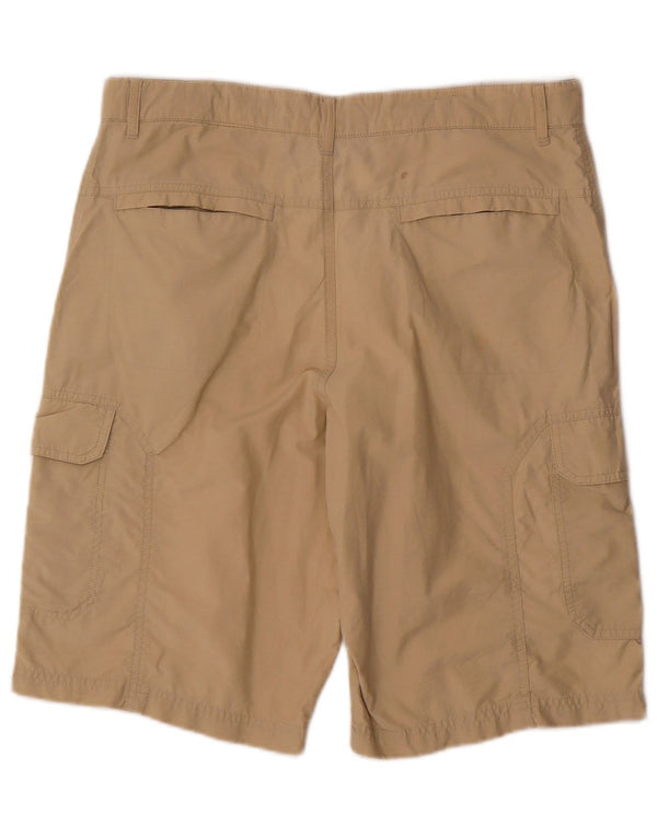 Shorts cargo masculino Marks & Spencer W34 grande algodão bege