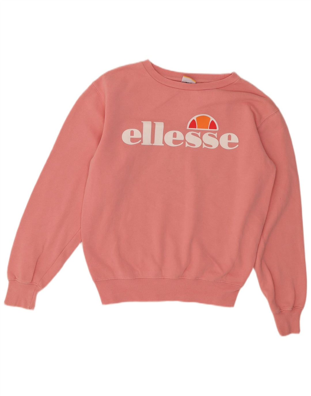ELLESSE moletom feminino oversized gráfico Reino Unido 8 pequeno algodão rosa