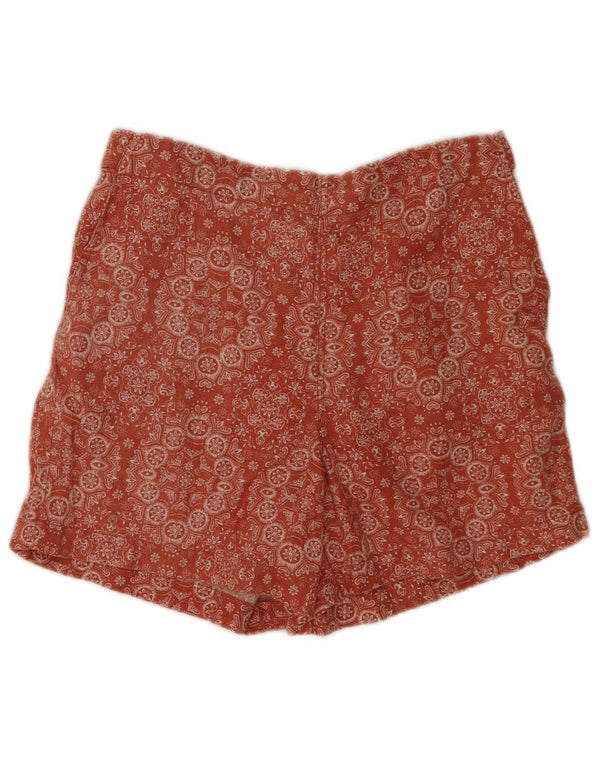 Fat Face Womens Shorts UK 10 Small W30 Red Floral Linen