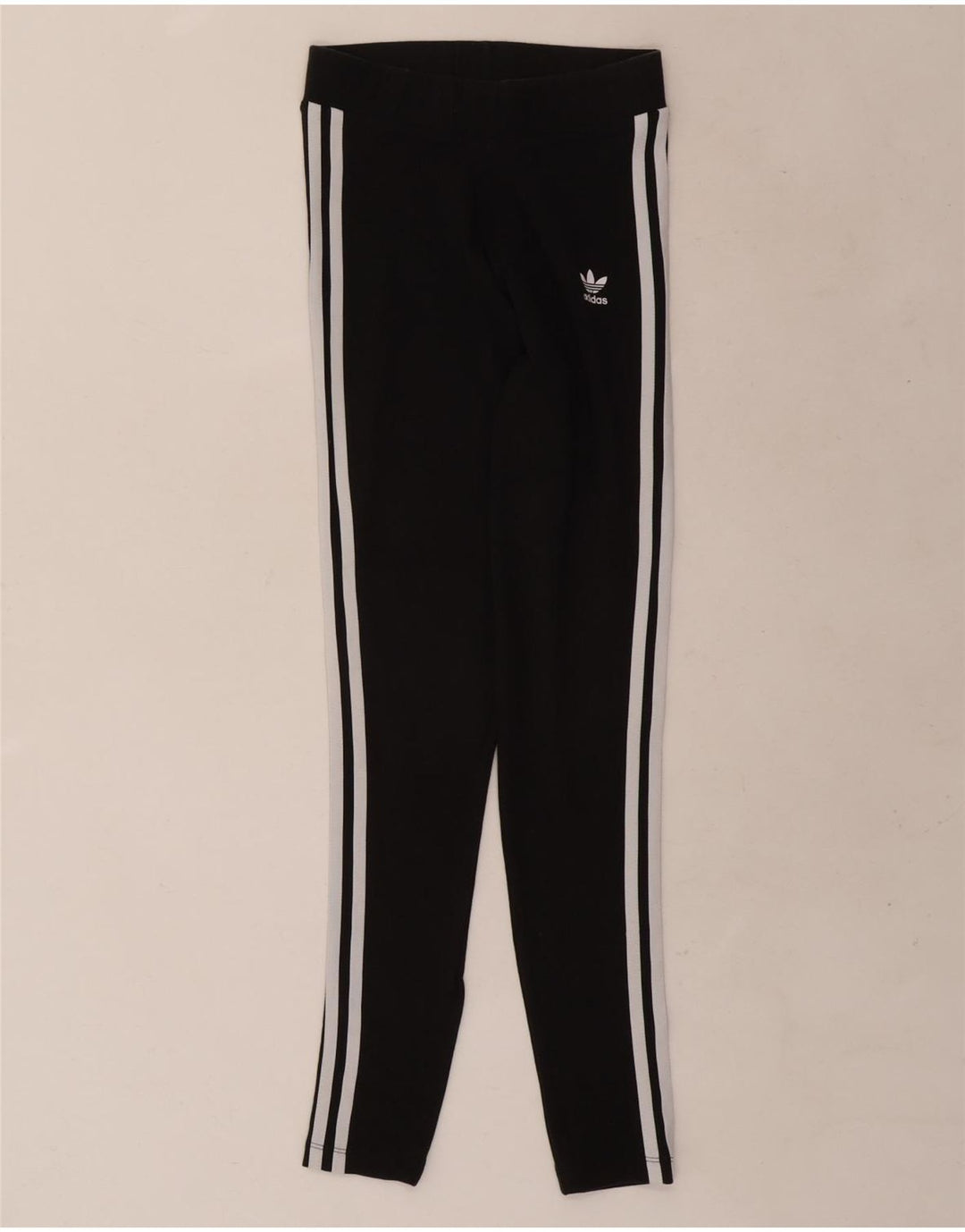 Leggings Adidas Femininas UK 8 Pequenas Algodão Preto