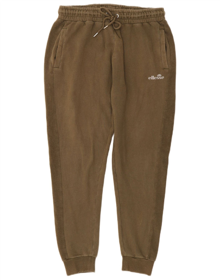Calça de treino masculina Ellesse joggers grande algodão cáqui