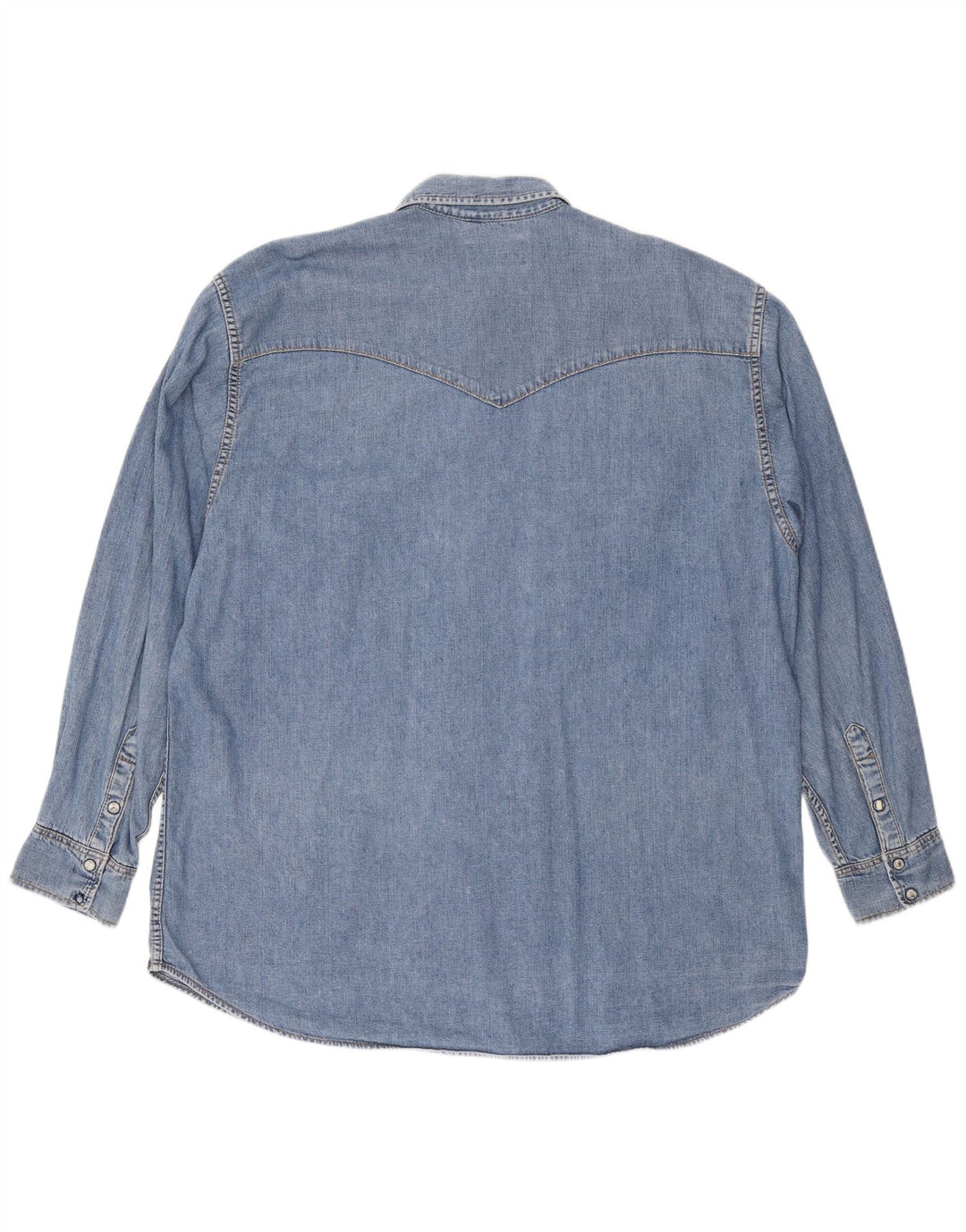 Camisa jeans masculina LEE 2XL algodão azul