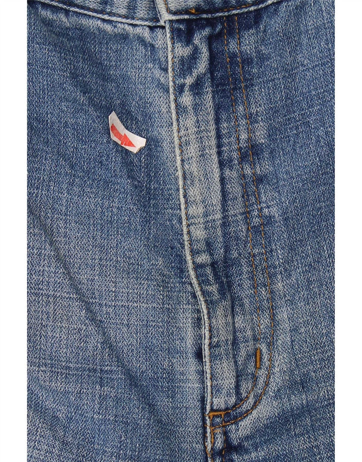 Wrangler Masculino Texas Distressed Straight Jeans W40 L32 Azul Algodão